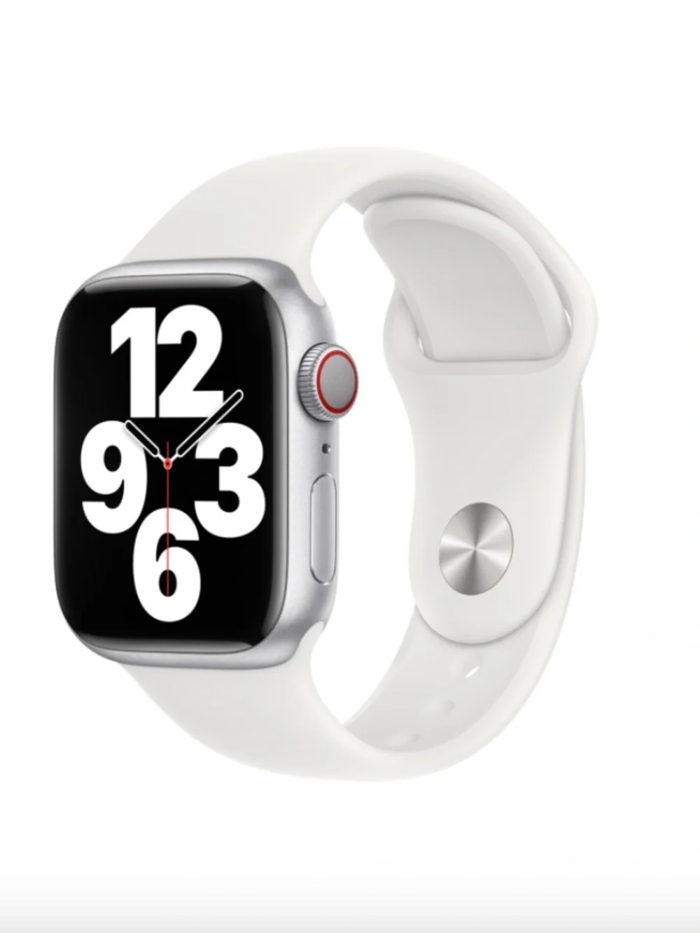 GENUINE APPLE WATCH WHITE SPORT BAND - NEW - FITS MOST - 41MM - OEM - AUTHENTIC